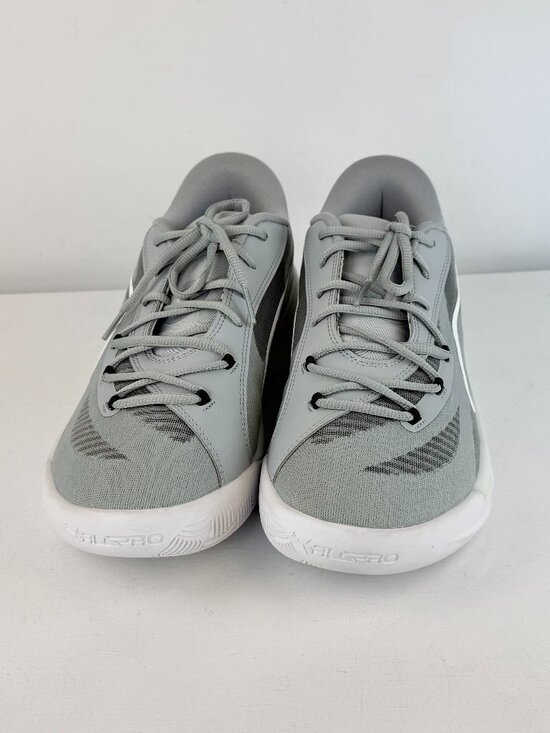 Men\'s 11.5 - Puma ALL Pro Nitro Team Gray Canvas Basketball Shoes - 379081-05 main image 8